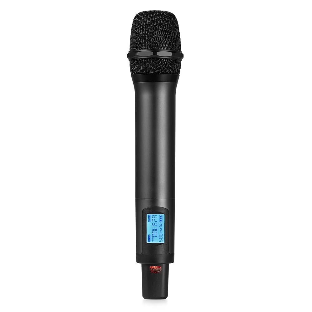 Power Dynamics PD220HH - Micro Main Sans Fil UHF pour Récepteur Série PD220-160 Canaux, Ecran Rétroéclairé, Idéal pour les Présentations Orales, Discours et Concerts