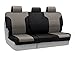 Coverking Custom Fit Rear 60/40 Bench Seat Cover for Select Jeep Wrangler Models - Neosupreme (Charcoal with Black Sides)