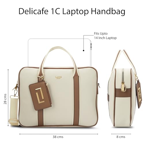 Image of Lavie Luxe Women's Delicaff 1C Laptop Handbag for Women | Fits upto 14 inch Laptop | Laptop Bag for Work | Ladies purse | Stylish Shoulder Bag | Gift for Women