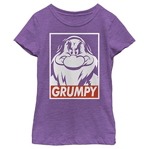 Disney Snow White Grumpy Streetwear Poster Girls Heather T-Shirt