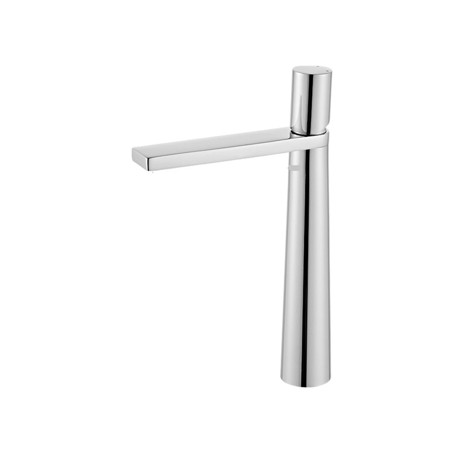 Robinet de lavabo de salle de bain en laiton eau chaude et froide chrome