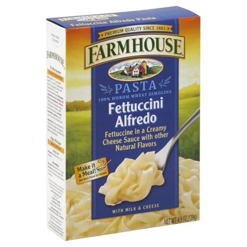 Fettuccine Alfredo 100% Durum Wheat Semolina Pasta 4.9 oz Boxes
