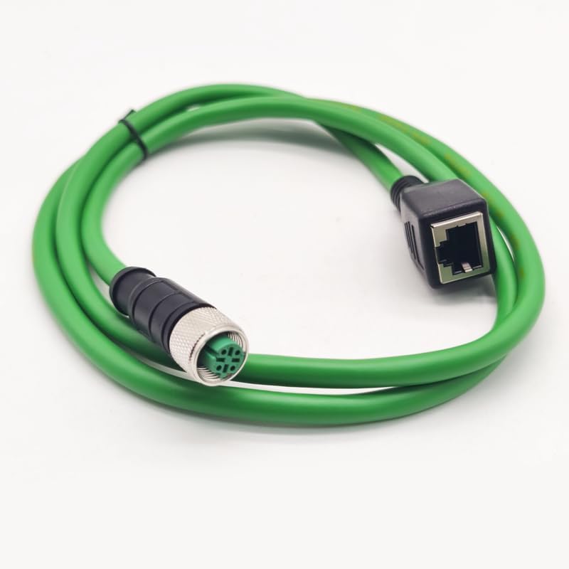 Cable Industrial Ethernet M12 4 Pin a RJ45 1 Metro miniatura 5