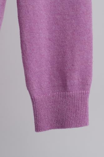 Image of JENNIE LIU Women's 100% Pure Cashmere Long Sleeve Pullover V Neck Sweater