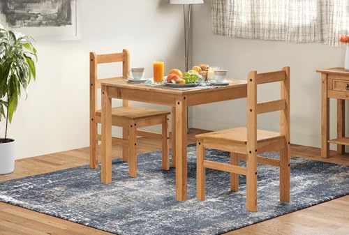 Mercers Furniture Corona Rio Dining Table and 2 Chairs - Pine - Image 2