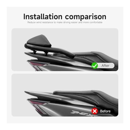 Coussin dossier PCX160 ergonomique contre-pointe passager arrière