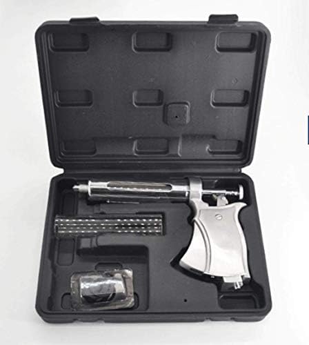 50ml Semi-automatic Grading Adjustable Continuous Syringe Veterinary Five-speed To Continuous Automatic Automatic Injection Vaccine Large Capacity Metal Injector For Pig Chicken And Cattle For Ock Fif