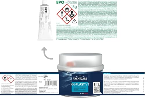 Yachtcare Füllspachtel 500g styrolfrei – 2K Polyesterspachtel für Auto, Boot, Metall, Holz & GFK – geringer Schrumpf, schnell trocken und schleifbar