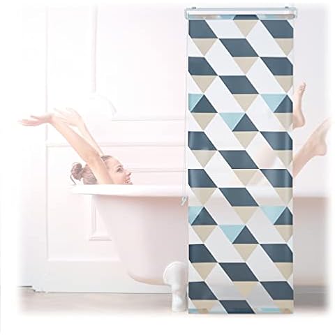 Relaxdays Colourful Shower Roller Blind Cover