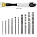Pin Vise Hand Drill for Jewelry Making, AIFUDA Hand Pin Vise with 20 PCS Micro Twist Drill Bits Set(0.8mm-3.0mm) for Resin, Rotary Tools for Wood, Jewelry, Plastic, Miniature and More Hobby Drill