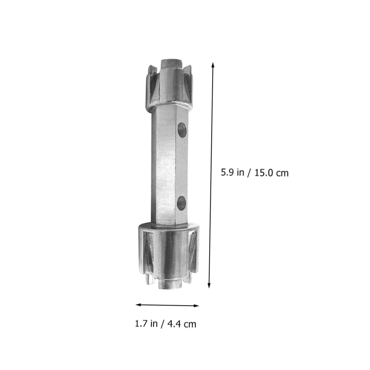 Uonlytech Llave de Trinquete para Desagüe de Bañera 2 Piezas Plata