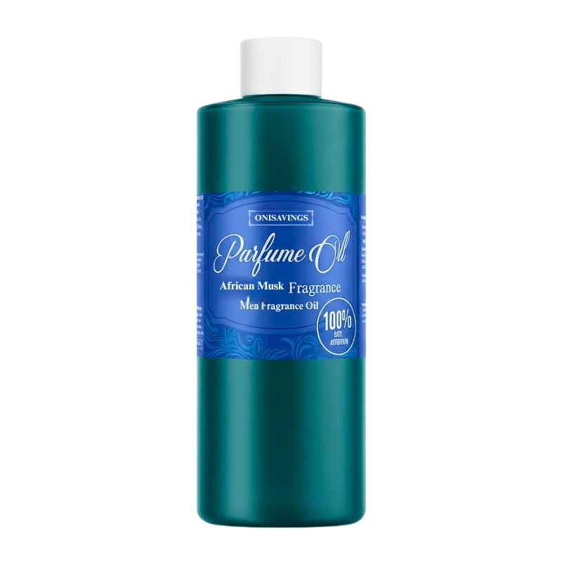 Onisavings 10 Fl Oz African Musk Body Oil - Our Interpretation Long Lasting Scent For Men, Fragrance Perfect For Daily Use, Multi Use Oils For Candles