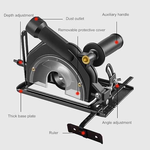 Generic 12 Angle Grinder Stand, Adjustable Hand Angle Grinder Converter To Cutter Bracket thumb #2