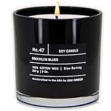 Lulu Candles | Brooklyn Blues | Smells Herbaceous & Floral | Luxury Scented Soy Jar Candle | Hand Poured in The USA | Highly Scented Long Lasting (9 Oz.)