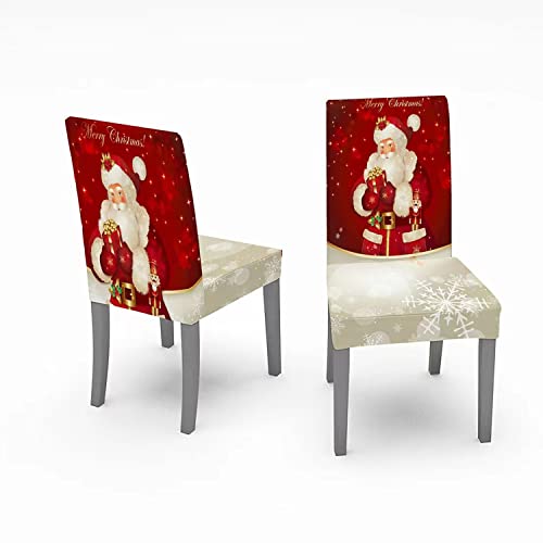 Nappe de Noël rouge pour rénover vos chaises abîmées et protéger la table - 6