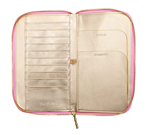 Lilly Pulitzer Travel Wallet Passport Holder, Vegan Leather Wristlet Wallet For Women, Travel Document Organizer, Chick Magnet #TOP5