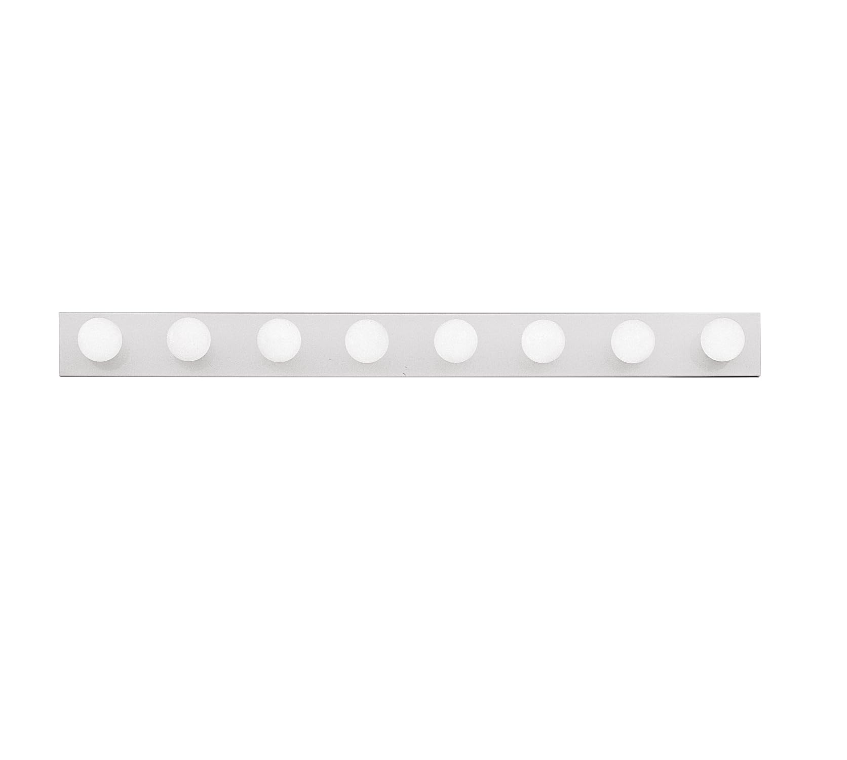 Kichler 48" Linear Bathroom Light Fixture, 8-Light Vanity for Bathroom in Chrome, 626CH, (48" W x 4.25" H x 2" D)