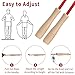 Jump Rope for Kids, Adjustable Toddler Skipping Rope with Wooden Handle, 8.5ft Child Jumping rope for Girls and Boys Workout Outdoor Activity (Red)