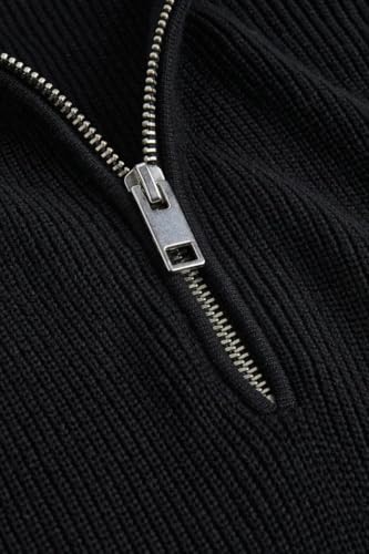 Image of Solid Half Zipper Hoodie Long Sleeves Winter Wear Pull On Sweatshirt for Men's