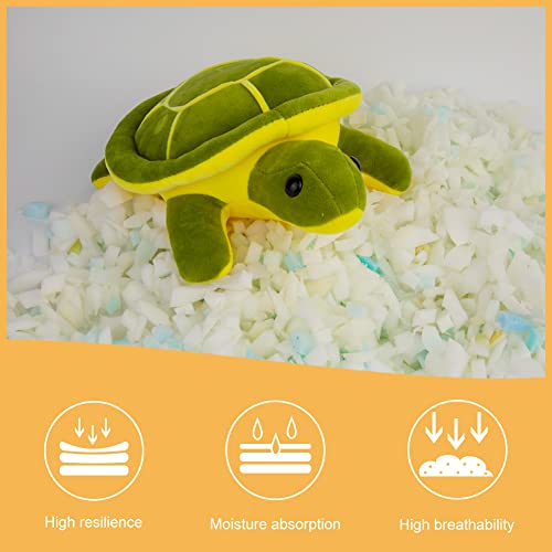 Fiber Fill, 150g/5.29oz Polyester Fiber Fill, 150g/5.29oz Bean Bag Filler Foam, High Density Foam Fill Fiber, Fluff Stuffing Fiber and Shredded Memory Foam Filling for Dolls DIY, Pillows (300g)