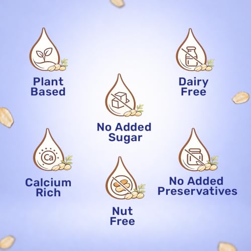 Image of Bagrry's Plant Based Oat Drink 1L | Unsweetened | Rich in Oats | Lactose & Dairy Free | No Added Sugar | Perfect for Everyday Use | Barista Approved | Healthy Dairy Substitute | No Preservatives