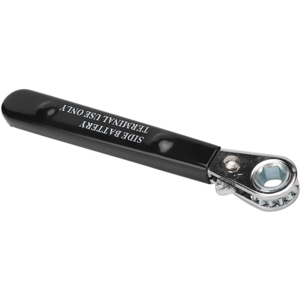 Littimoon for Auto Repair Tool-Point End Insulated Handle Side Terminal Battery Ratchet Wrench 5/16inch 8mm Single Head