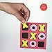 Kicko Tic Tac Toe Mini Foam Game -12 Pack of 5 X 5 Inch Boards for Kids and Adults. Non-Breakable, they Come in Exciting Assorted Color for Party Favor and is a Educational Tool