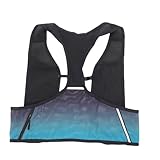 POENVFPO Night Running Vest, Breathable Running Vest with 2 Water Bottles, 3L Large Capacity for Jogging