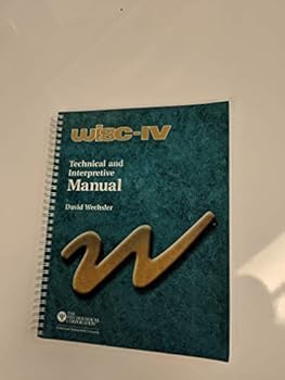 Spiral-bound WISC-IV: Techincal and Interpretive Manual Book