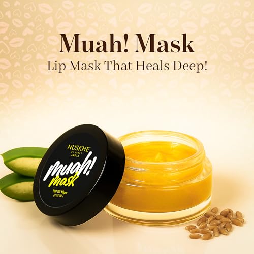 Image of Nuskhe By Paras | Muah Combo | 3-Step Lip Care Solution | Scrub | Mask | Balm | Brightens & Evens Tone | Complete Lip Care | 10gm Each | For Men & Women