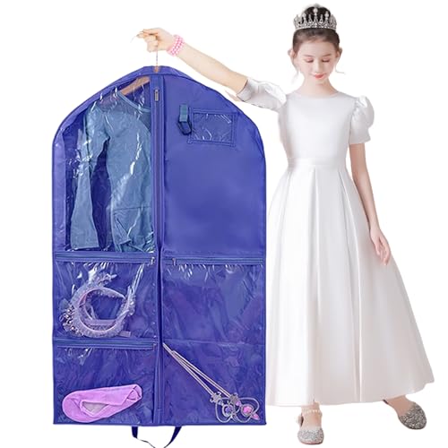 Kids Dance Outfit Storage Container Garment Bag With Multiple Pockets Multipurpose Dancewear Case3