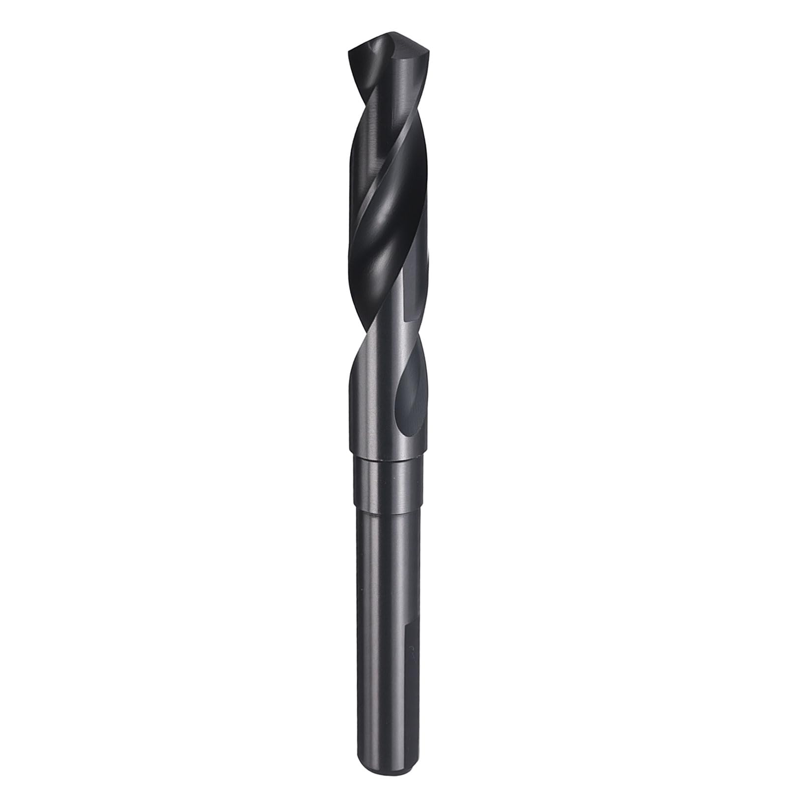 HARFINGTON 13mm Drill Bit 1/2" Reduced Shank 3-Flat 4241 High Speed Steel Nitriding Black 118° Standard Point for Plastic Wood Copper Aluminum Iron