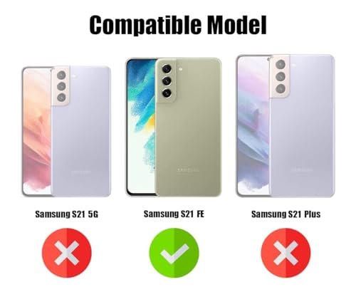 Image of Jkobi Back Case Cover for Samsung Galaxy S21 FE 5G (Silicone Clear Shockproof Case with Camera Protection | Soft and Flexible)