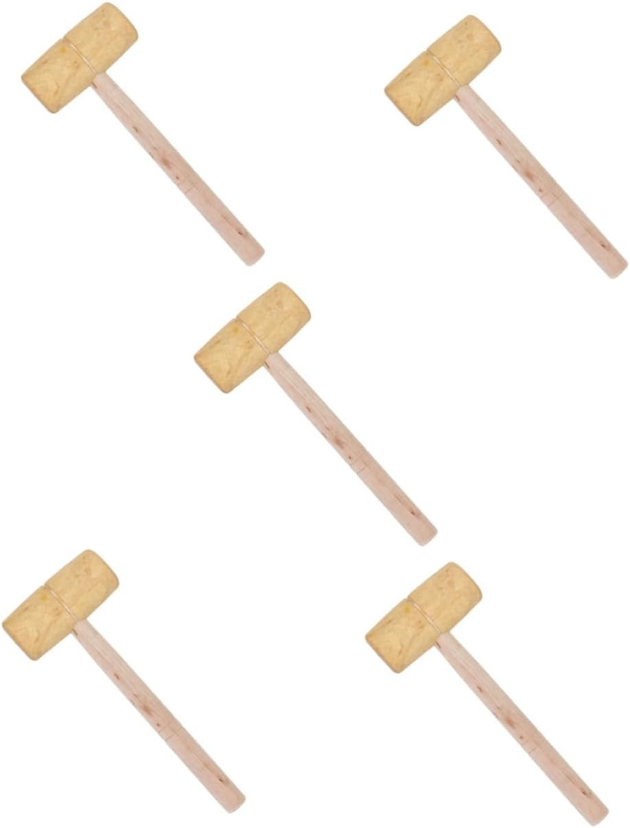 Angoily Pcs Carpentry Tools Carving Hammer Mallet Hammer Woodworking Hand Tools Small Wooden Mallet for DIY Crafts