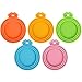 LUKIUP® 5 Piezas Cubiertas de Silicona para latas de Mascotas, 3 en 1 para Tapa de Lata de Comida para Mascotas, Tapas para Latas para Gatos para Almacenamiento de Alimentos de Mascotas