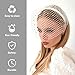 AEDOVE White Mesh Veil Fascinator Headband 1920s Headpiece for Women, White Funeral Veil with Rhinestones, for Tea Party, Church, Cocktail Party, Birthdays for Girls Women Costume Accessories