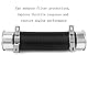 QWORK 76mm Auto Ansaugrohr , Erweiterbar auf 1m , Verstellbares Universal Auto Kaltlufteinlassrohr , Schwarz