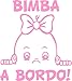 Adesivo Bebe a Bordo - Bambina a Bordo - Bambino a Bordo - Adatti per Auto - Moto E Computer - Sticker - Adesivo - Copyright © 2017 | (Rosa)