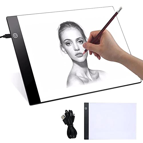 INF Tablero de dibujo LED Mesa de luz A4 con USB