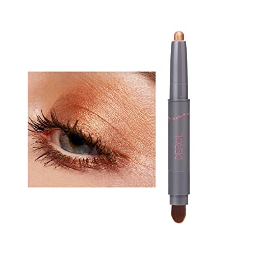 Eye Shadow Stick, Eyeshadow Pencil, Eyeshadow Stick, Rotatable Eye Pencil with Soft Brush Head, Waterproof Smudge Proof Long Lasting Color Eyeshadow Pen (01# Sparkling Wine)