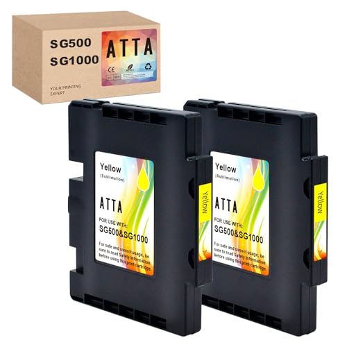 Encre sublimation cyan ATTA SG500 SG1000 contre les buses bouchees lot de 2