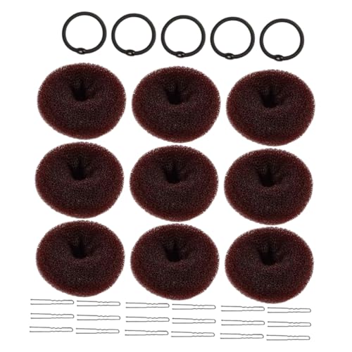 TOPPERFUN Peinados con Donut de Cabello Accesorio Compacto y Portátil para Crear Recogidos Elegantes Bodas Oficina y Diario