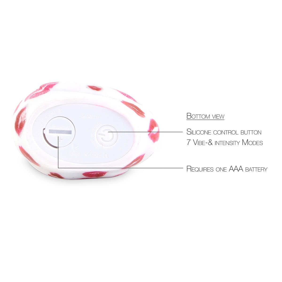 Big Teaze Toys Canard Vibrant Relaxant Sextoys, Blanc