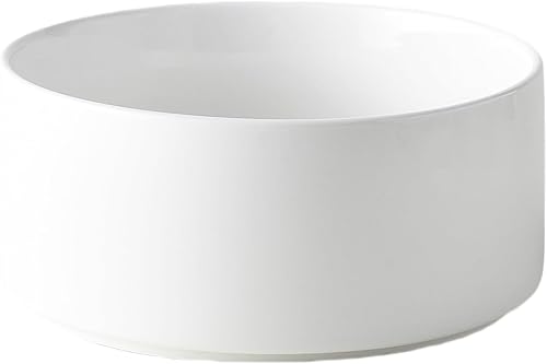 Tazón de cerámica para perros de 6 pulgadas, con esmalte brillante, cuenco básico de comida y agua para perros pequeños y medianos, plato