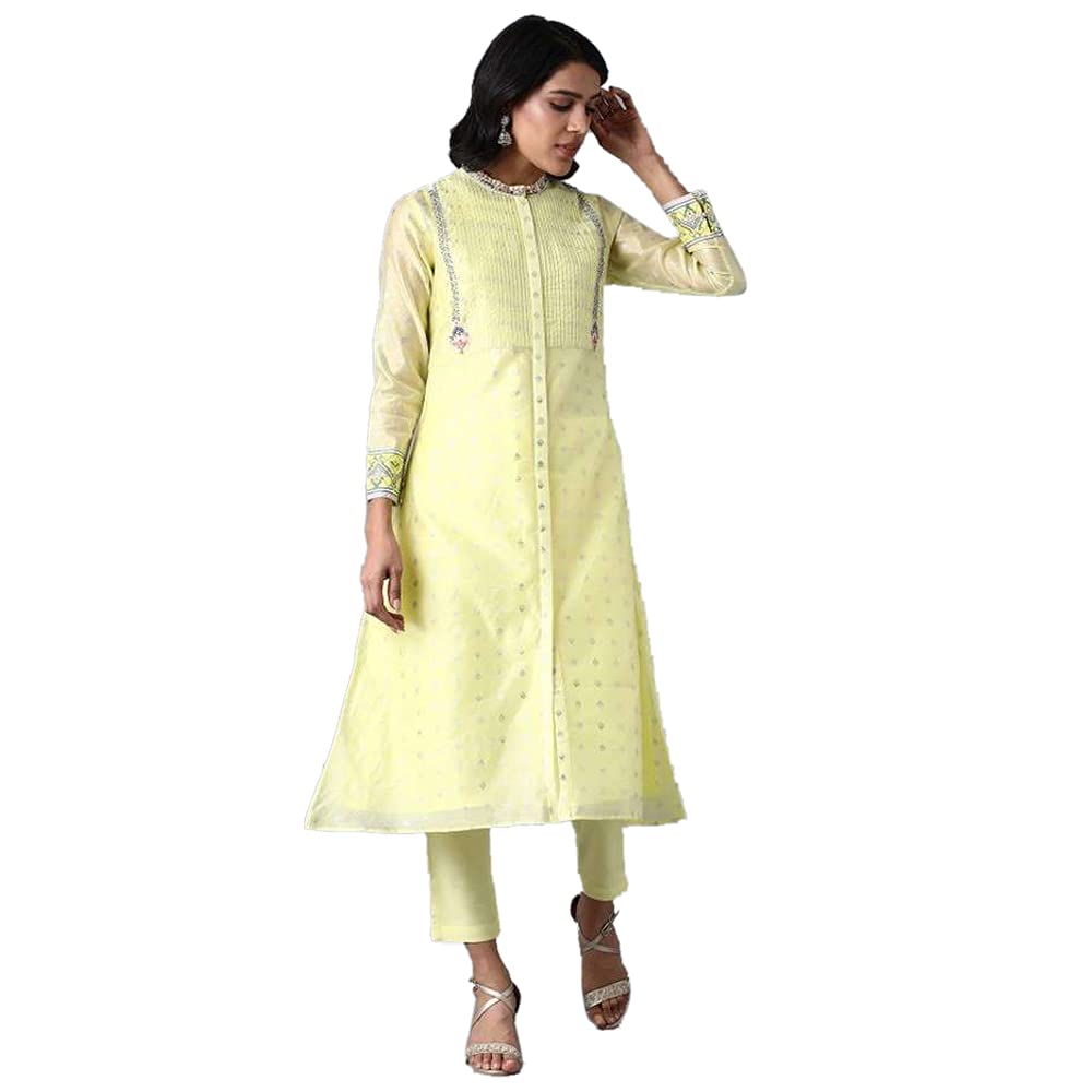 WishfulWomen's Rayon Straight Kurta