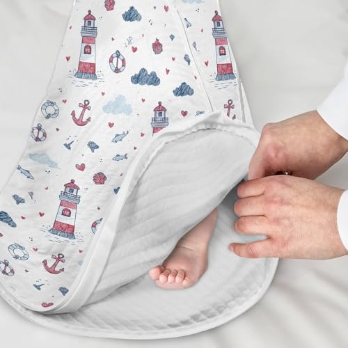 Image of vvfelixl Bright Funny Dinosaurs Baby Sleeping Bag Sleep Sack,Baby Wearable Blanket Sleep Suit for 0-6 Months