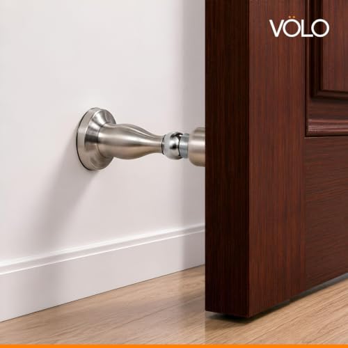 Image of VOLO Magnet Door Holder | Stainless Steel Magnetic Door Stop for Home Office Hotel & Bathroom | Heavy Duty Door Holder with Strong Magnetic Hold | 1 Piece