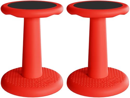 Image of Gpack-pro Kids Wobble Stool - Improves Focus Attention - Non-Slip Base - Wiggle Chair Active Flexible Seating for Preschool Kindergarten Elementary School 17.7-Inch High (Black)