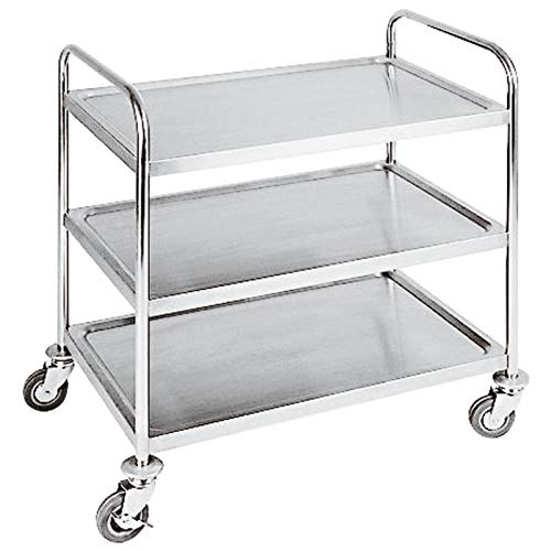 Carrello Di Servizio 3 Ripiani Inox