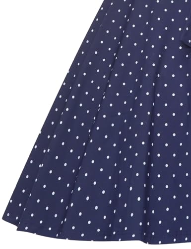 Image of GownTown Womens Dresses 1950s Vintage Swing Stretchy Dresses with Pockets